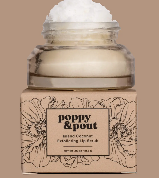 Poppy & Pout- Island Coconut Lip Scrub