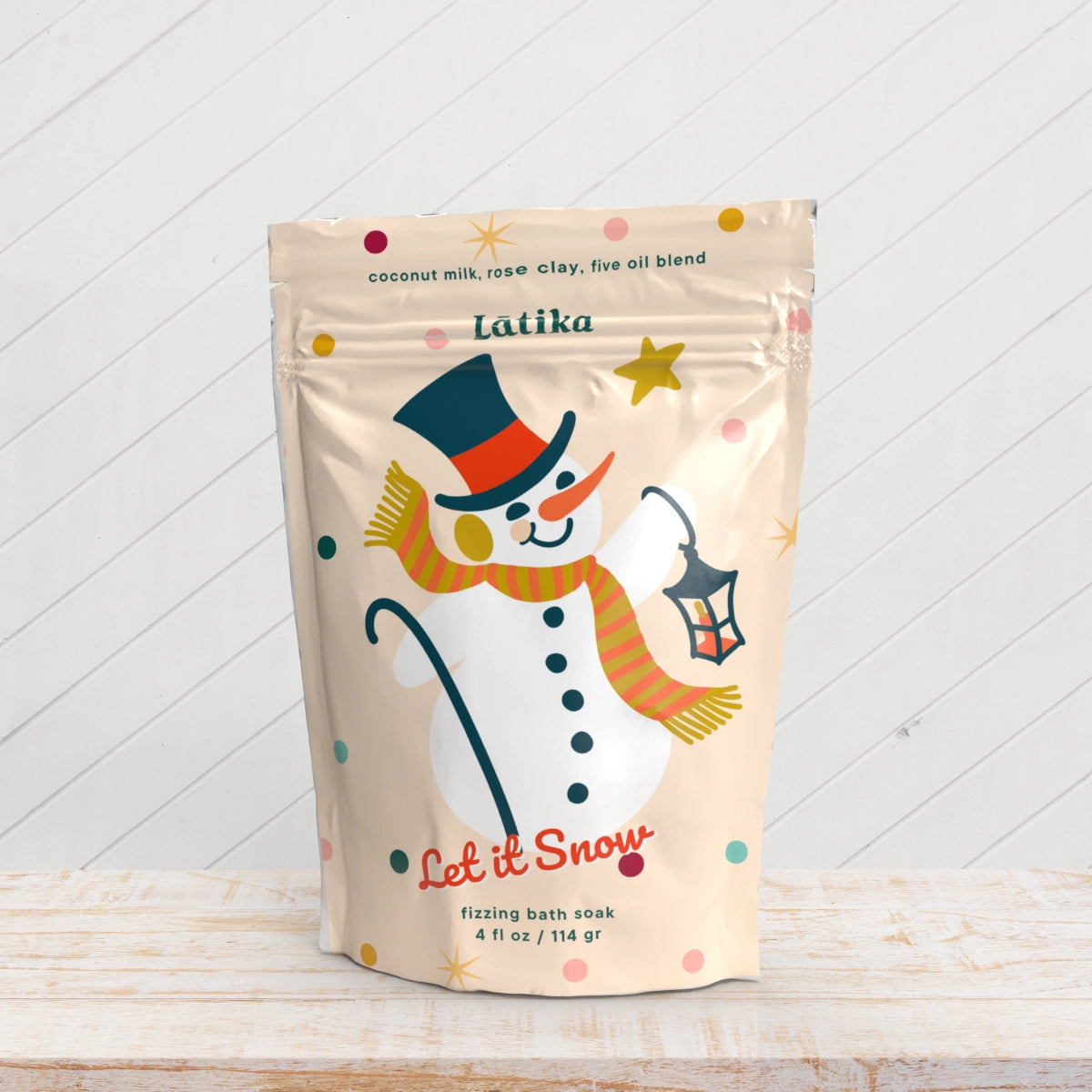 Latika Christmas Snowman Fizzing Bath Soak