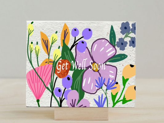 Seed Paper Plantable Greeting Card - Healing Wishes Get Well Soon