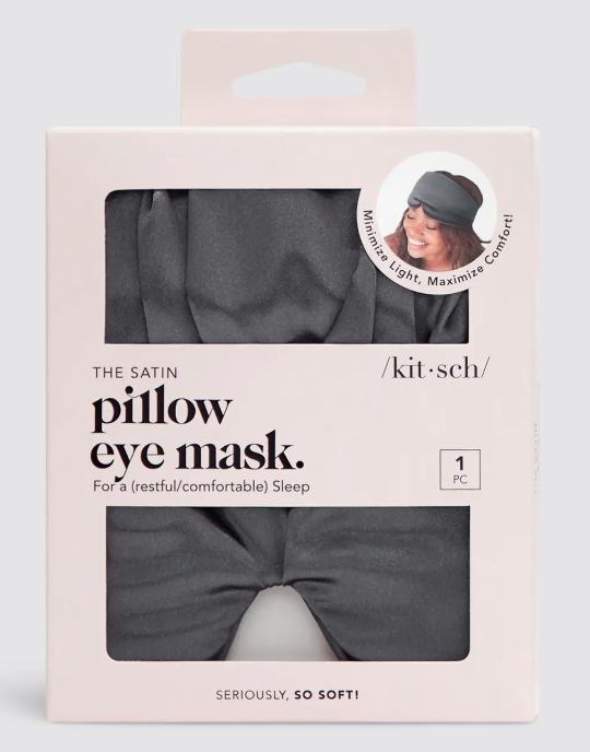 Kitsch Pillow Eye Mask - Charcoal