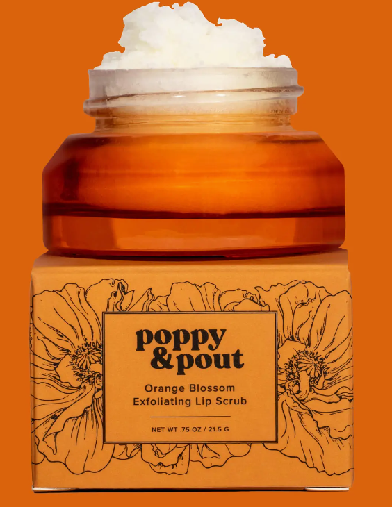 Poppy & Pout- Orange Blossom Lip Scrub