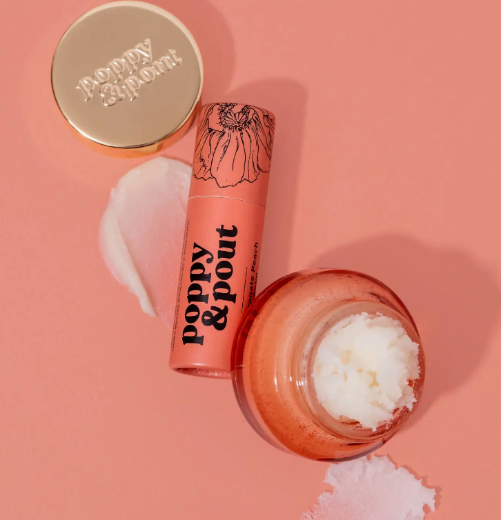 Poppy & Pout- Pomegranate Peach Lip Care Duo