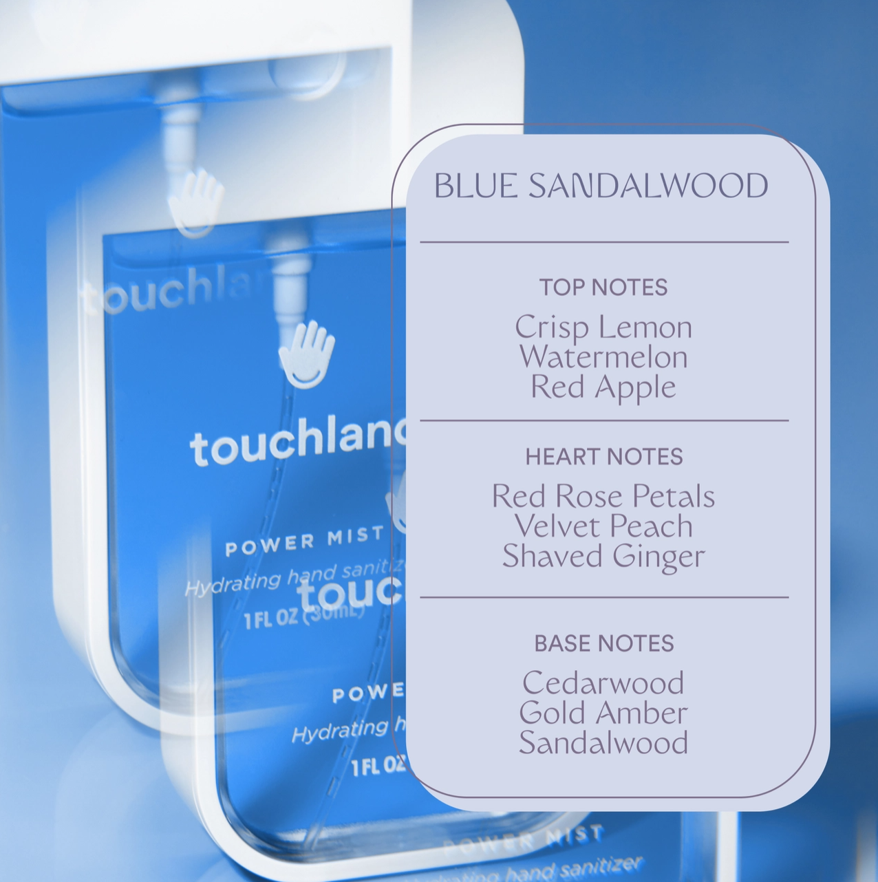 Touchland Power Mist: Blue Sandalwood