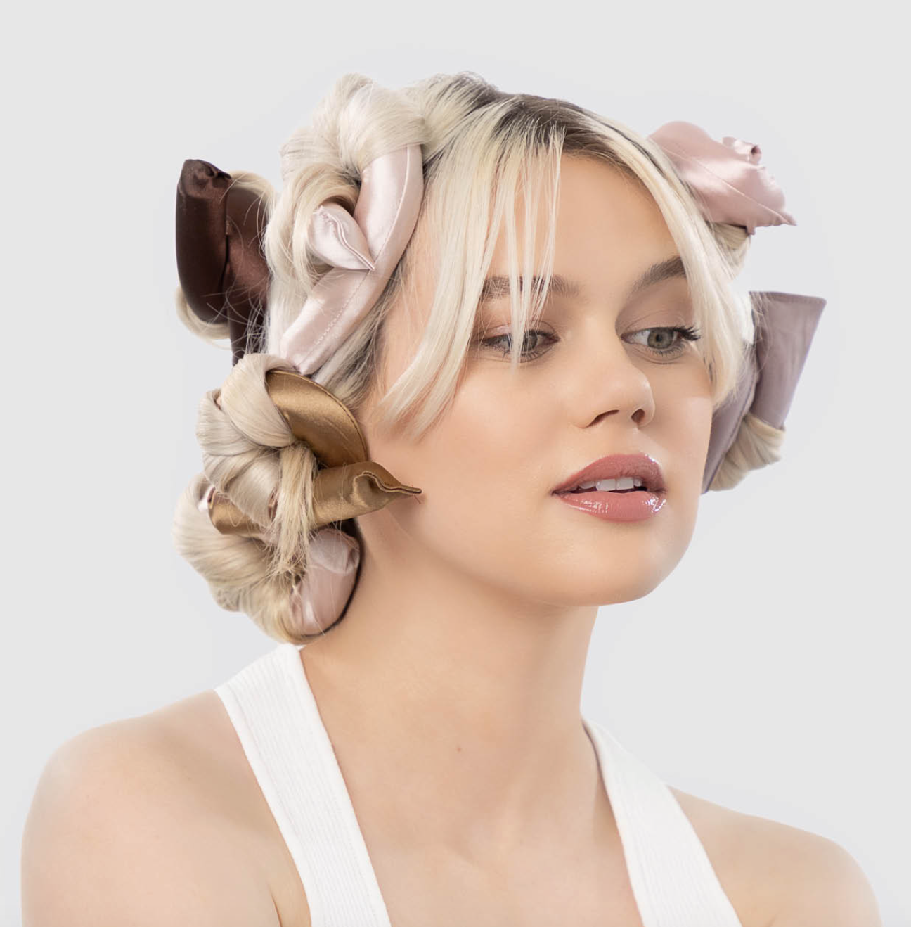 Kitsch Satin Wrapped Flexi Rods - 6pc Set