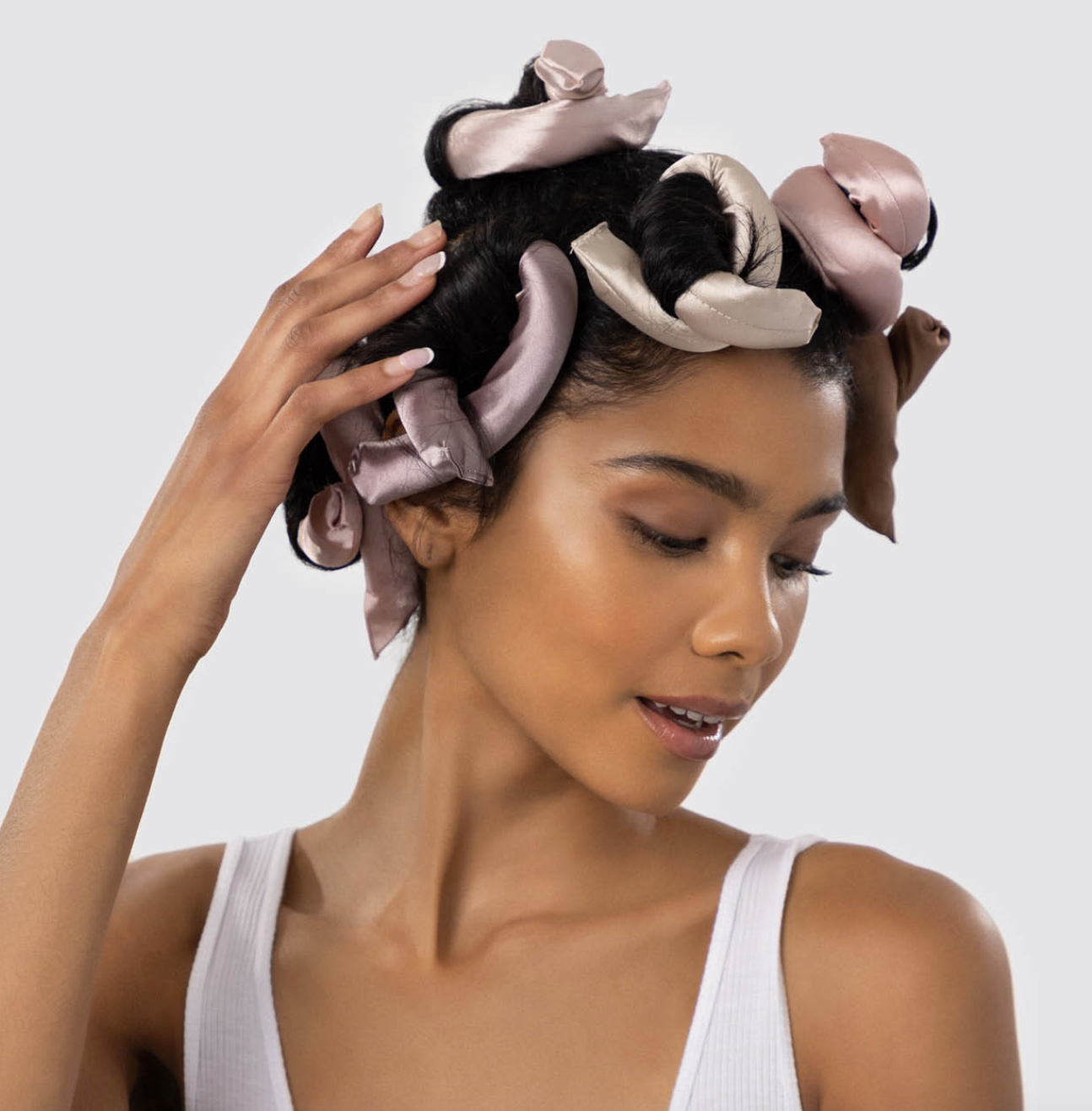 Kitsch Satin Wrapped Flexi Rods - 6pc Set