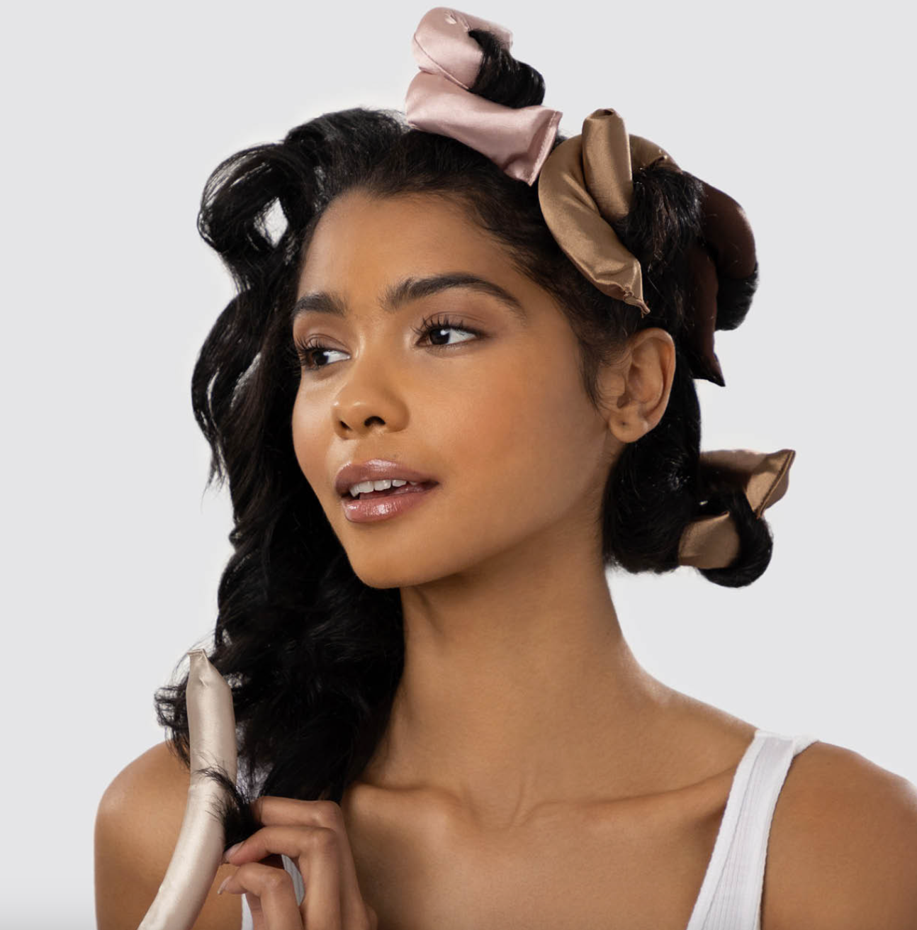 Kitsch Satin Wrapped Flexi Rods - 6pc Set