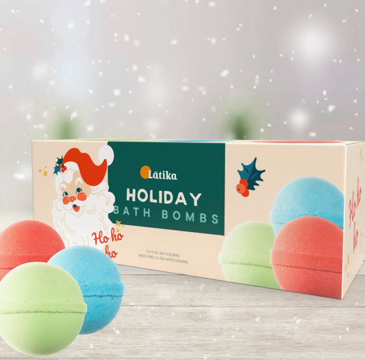 Latika - Christmas Bath Bomb Set - Santa