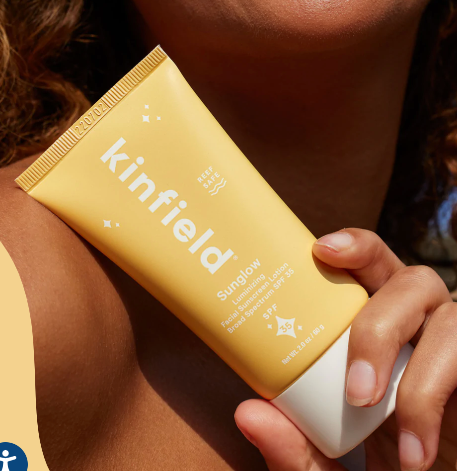 Kinfield Sunglow Luminizing Facial Sunscreen Lotion SPF 35