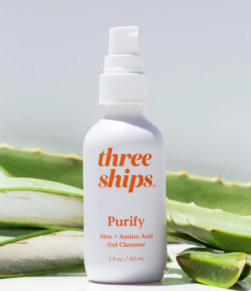 Three Ships Purify Aloe + Amino Acid Gel Cleanser
